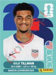 USA15 Malim Tillman – FIFA World Cup 2026 Panini