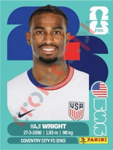 USA19 Haji Wright – FIFA World Cup 2026 Panini