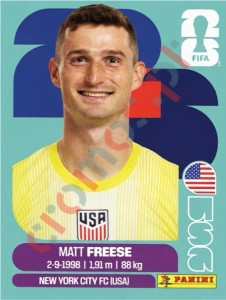 USA2 Math Freese – FIFA World Cup 2026 Panini