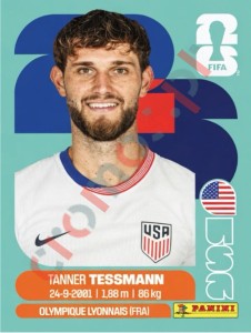 USA9 Tanner Tessmann – FIFA World Cup 2026 Panini