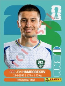 UZB10 Odiljon Hamrobekov – FIFA World Cup 2026 Panini