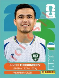 UZB14 Azizbek Turgunboev – FIFA World Cup 2026 Panini