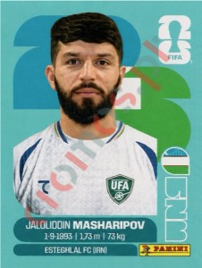 UZB18 Jaloliddin Masharipov – FIFA World Cup 2026 Panini