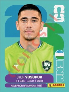 UZB2 Utkir Yusupov – FIFA World Cup 2026 Panini