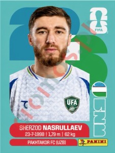UZB4 Sherzod Nasrullaev – FIFA World Cup 2026 Panini