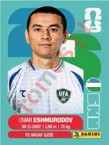 UZB5 Umar Eshmurodov – FIFA World Cup 2026 Panini