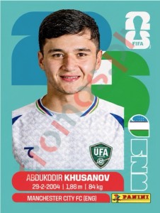 UZB9 Abdukodir Khusanov – FIFA World Cup 2026 Panini