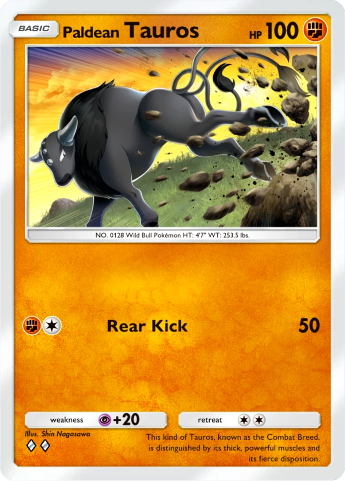 058 Paldean Tauros – Paldean Wonders