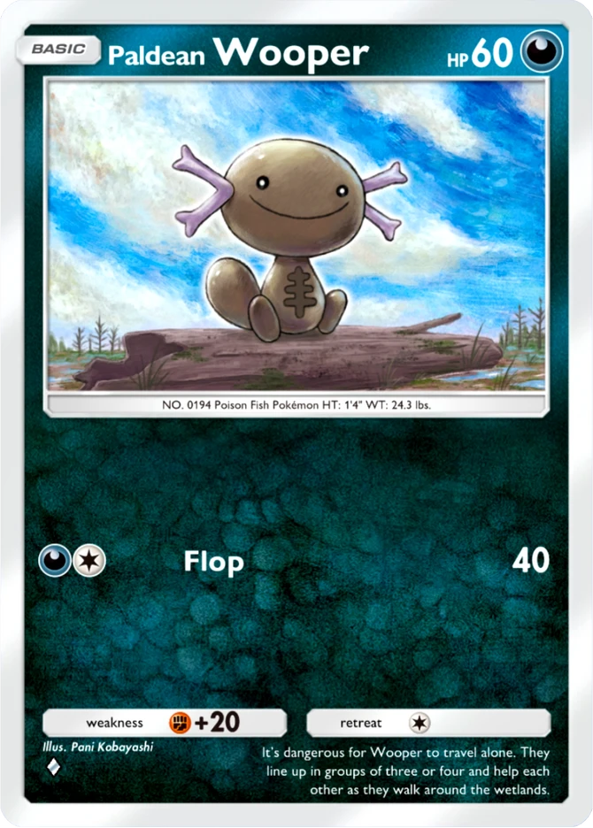 064 Paldean Wooper – Paldean Wonders