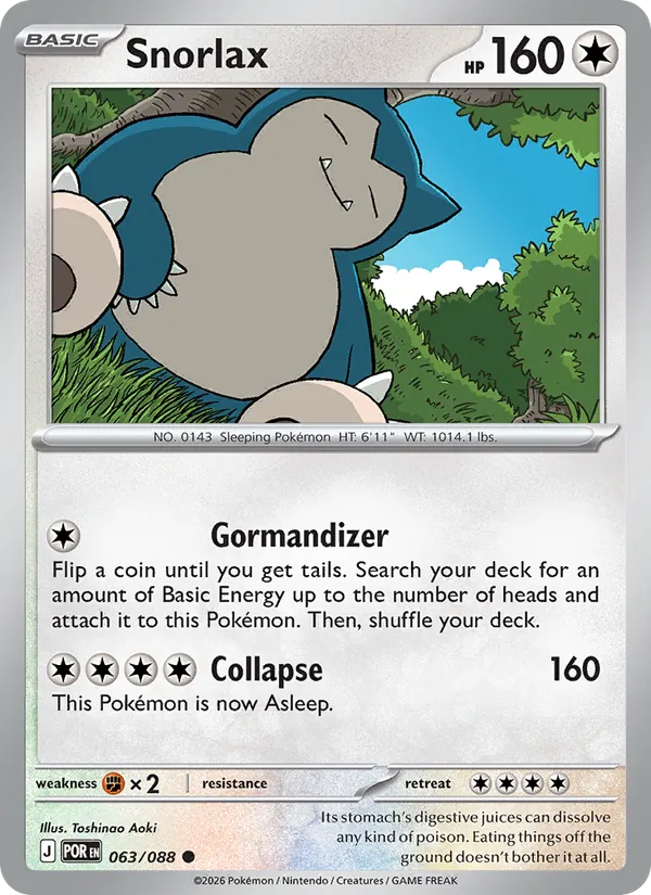 063-RH Snorlax – Perfect Order