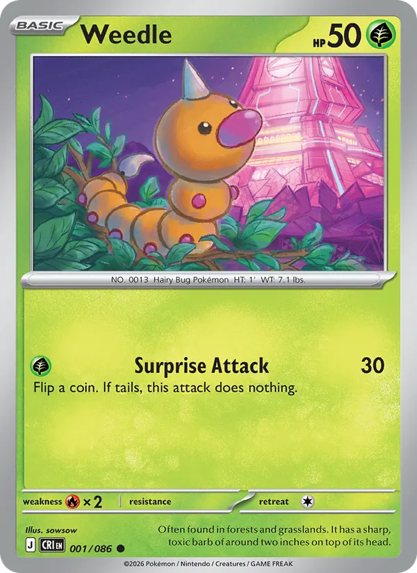 001-RH Weedle – Chaos Rising