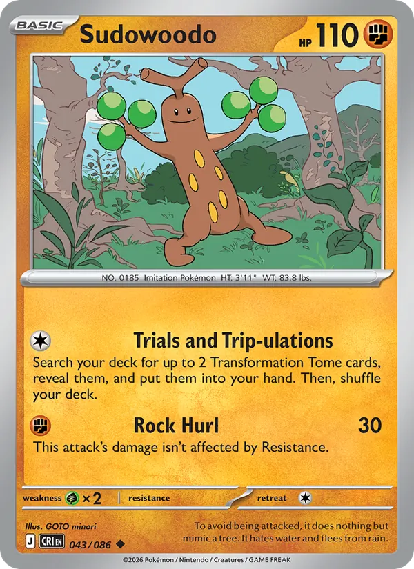 043-RH Sudowoodo – Chaos Rising