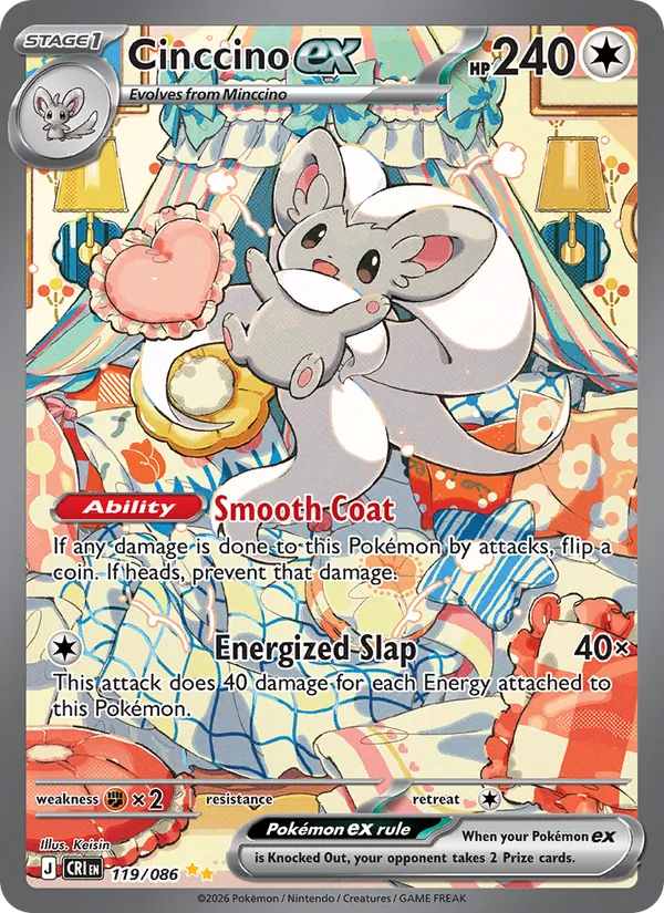 119 Cinccino ex – Chaos Rising