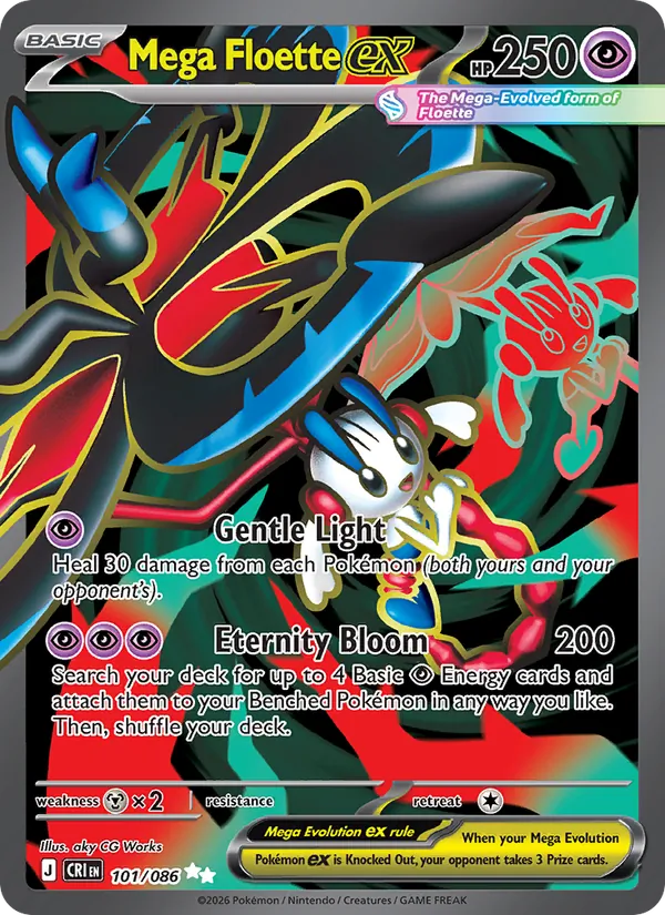 101 Mega Floette ex – Chaos Rising