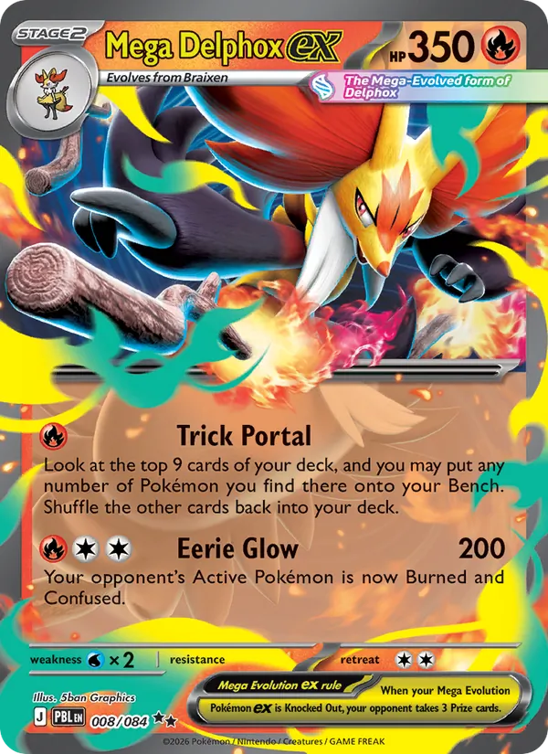 008 Mega Delphox ex – Pitch Black
