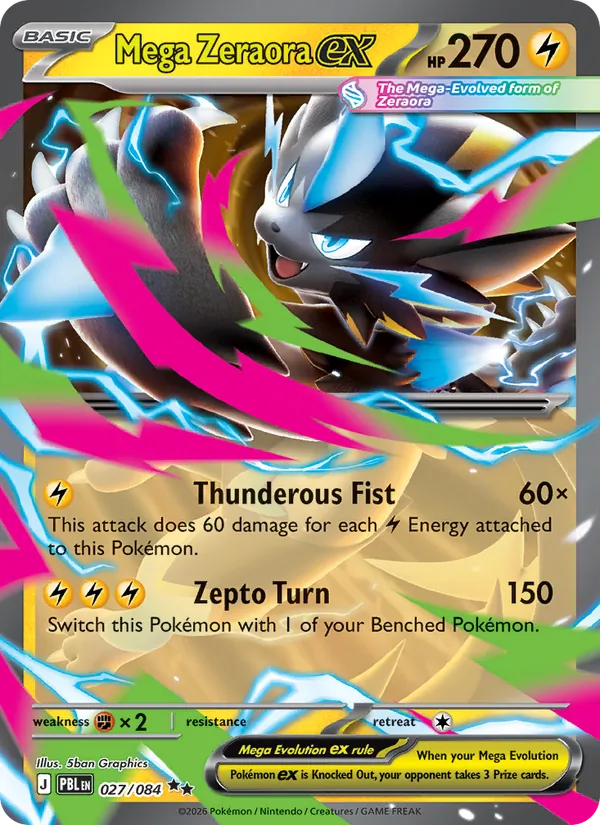 027 Mega Zeraora ex – Pitch Black