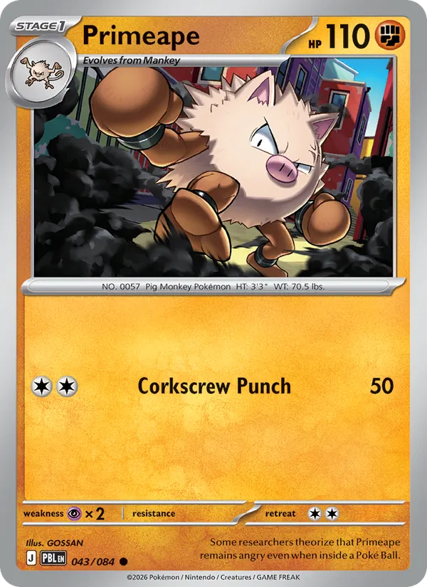 043-RH Primeape – Pitch Black