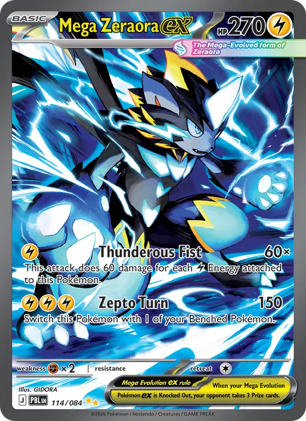114 Mega Zeraora ex – Pitch Black