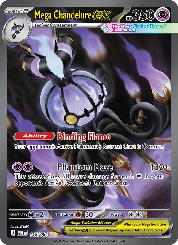 115 Mega Chandelure ex – Pitch Black