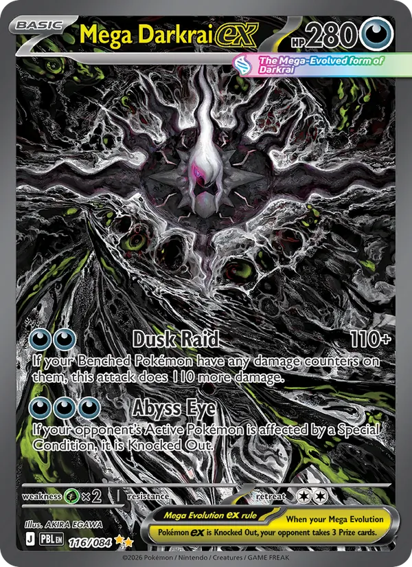 116 Mega Darkrai ex – Pitch Black