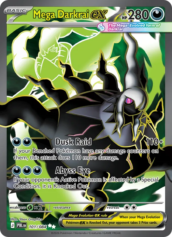 101 Mega Darkrai ex – Pitch Black