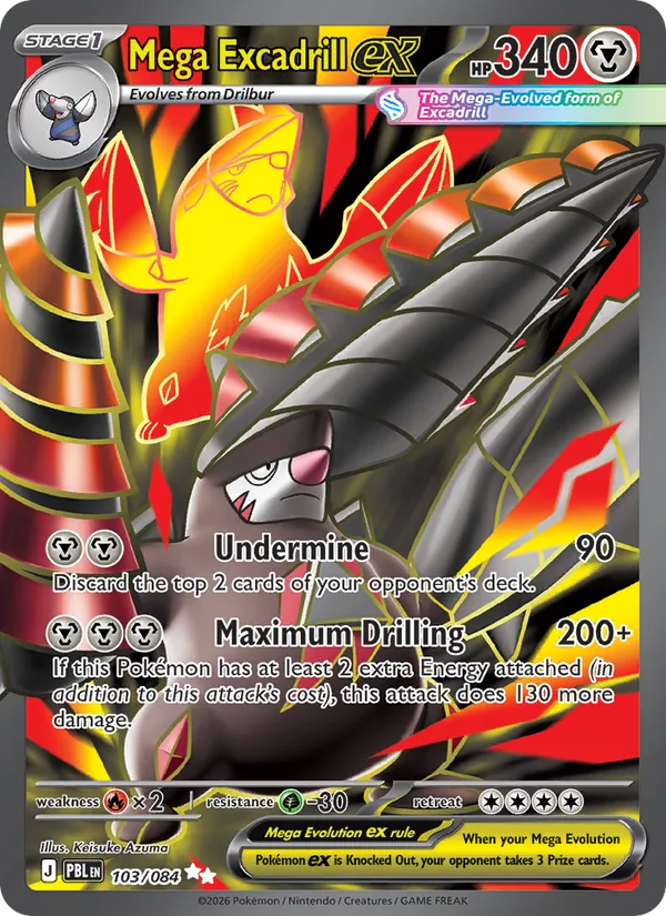 103 Mega Excadrill ex – Pitch Black