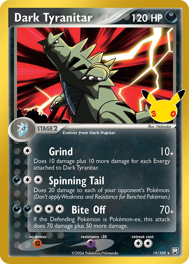 CC006 Dark Tyranitar – 30th Celebration