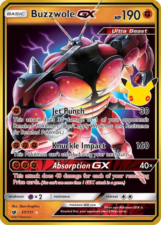 CC013 Buzzwole GX – 30th Celebration