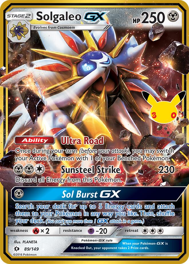 CC017 Solgaleo GX – 30th Celebration