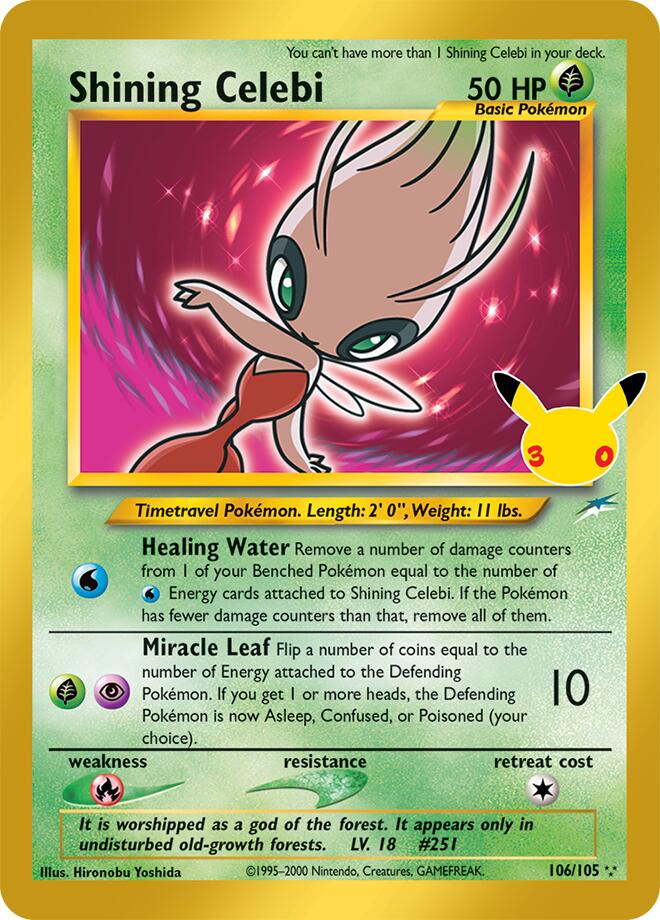 CC024 Shining Celebi – 30th Celebration