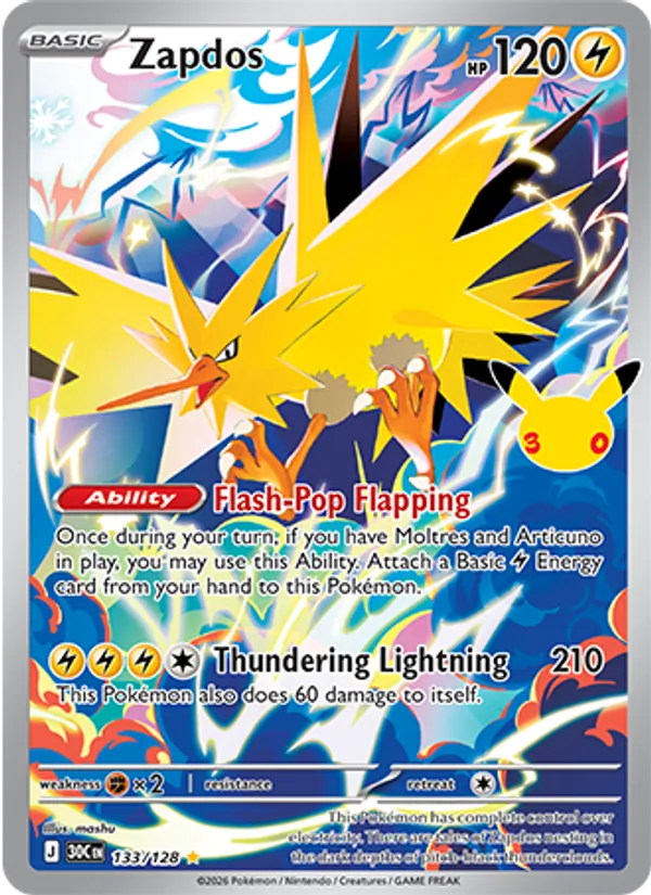 133 Zapdos – 30th Celebration