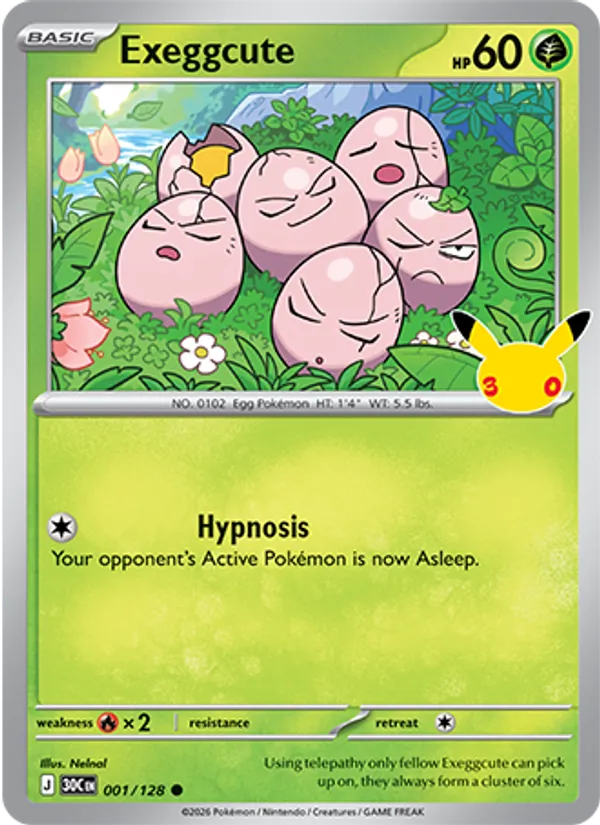 001 Exeggcute – 30th Celebration