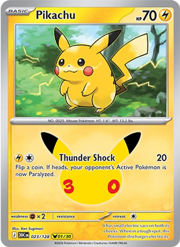 023 Pikachu – 30th Celebration