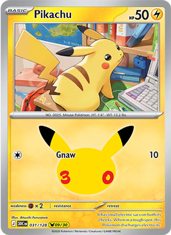 031 Pikachu – 30th Celebration