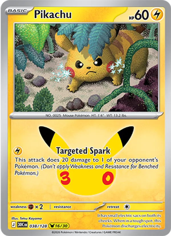 038 Pikachu – 30th Celebration