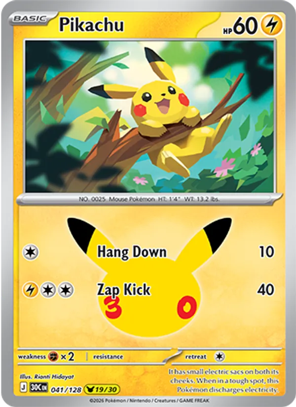 041 Pikachu – 30th Celebration