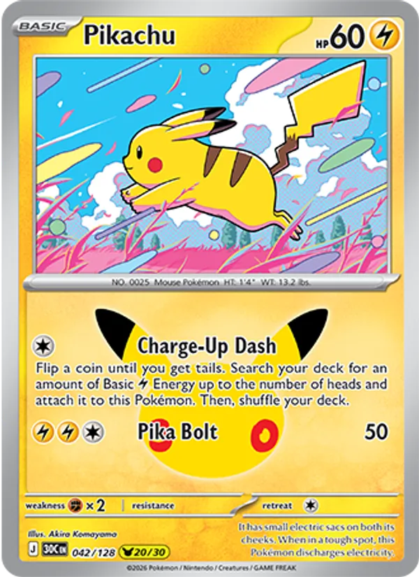 042 Pikachu – 30th Celebration