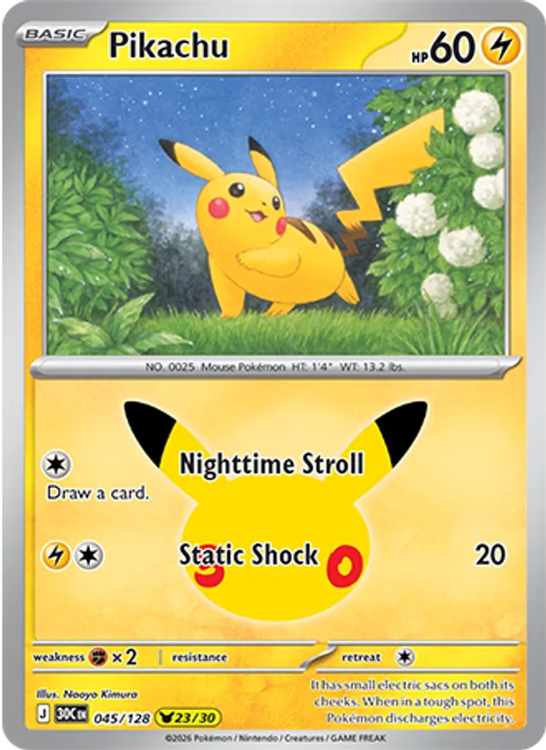 045 Pikachu – 30th Celebration