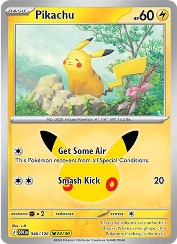046 Pikachu – 30th Celebration