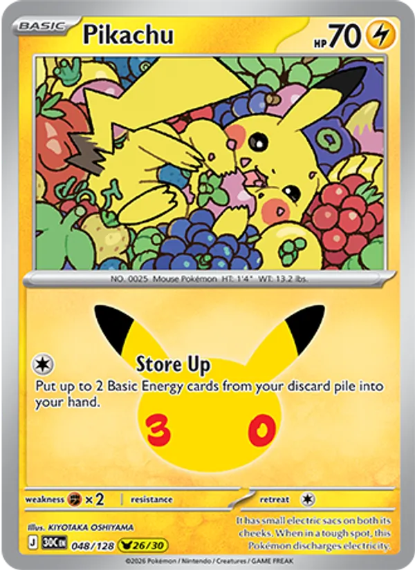 048 Pikachu – 30th Celebration