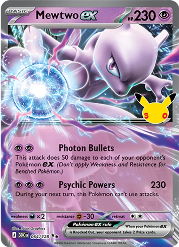 064 Mewtwo ex – 30th Celebration