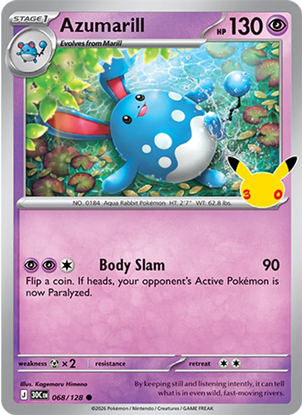 068 Azumarill – 30th Celebration