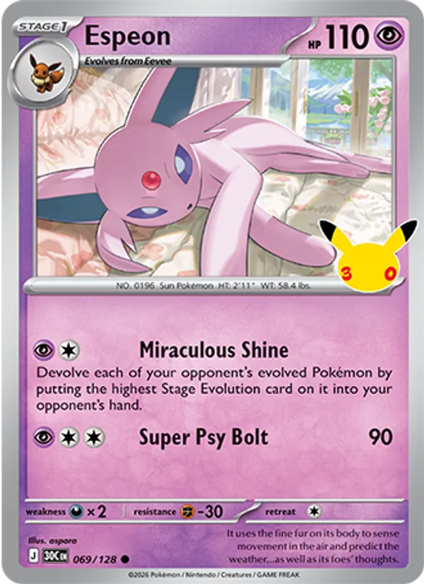 069 Espeon – 30th Celebration