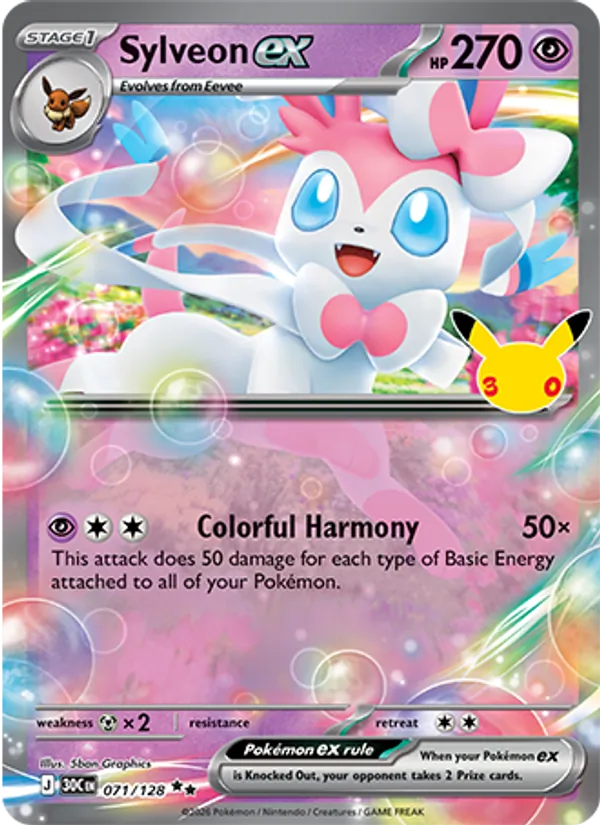 071 Sylveon ex – 30th Celebration