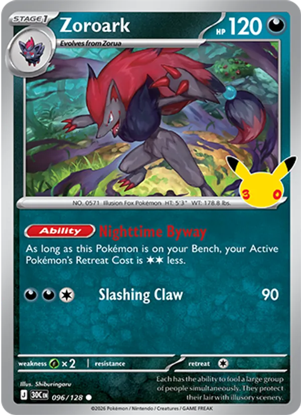 096 Zoroark – 30th Celebration