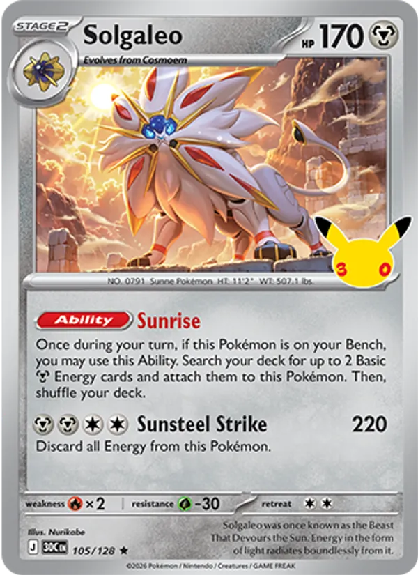 105 Solgaleo – 30th Celebration