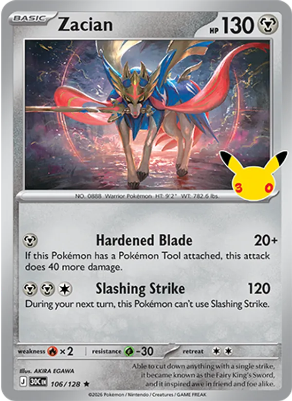 106 Zacian – 30th Celebration