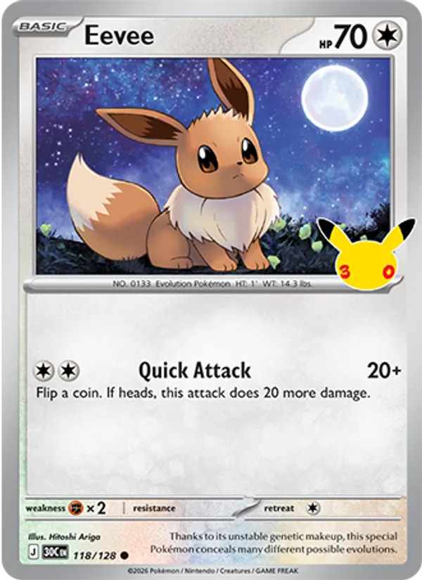 118 Eevee – 30th Celebration