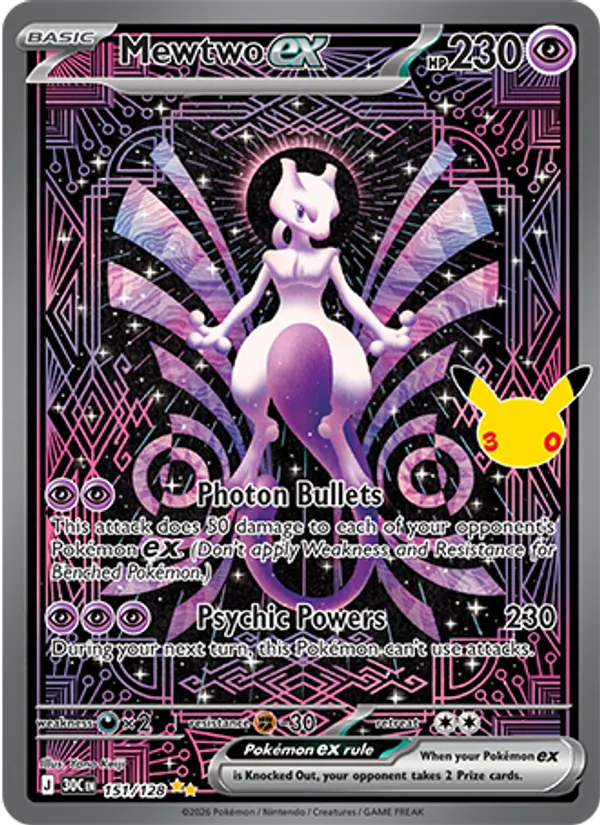 151 Mewtwo ex – 30th Celebration