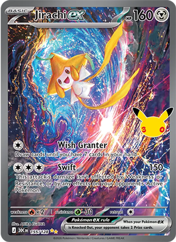 155 Jirachi ex – 30th Celebration
